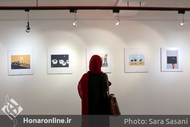 افتتاح دوسالانه کاریکاتور در موسسه فرهنگی هنری صبا