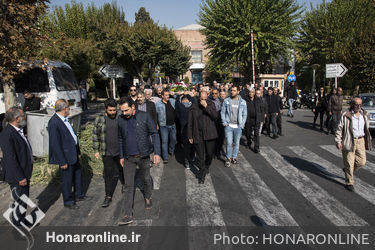 مراسم تشییع پیکر اسماعیل نظری در خانه هنرمندان