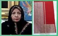 زهرا کاشانی از دوخت کتیبه برای پرده کعبه می‌گوید