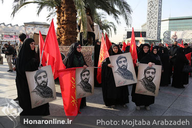 مراسم تشییع پیکر مطهر شهید حججی