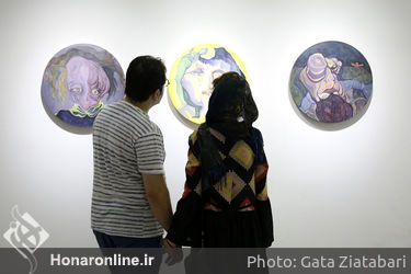نمایش نقاشی های مهتاب مولوی در گالری مهروا