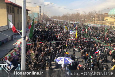 راهپیمایی ۲۲ بهمن ۱۴۰۱ در خیابان آزادی تهران