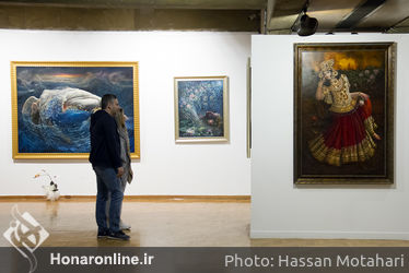 نمایشگاه نقاشی حجت شکیبا در فرهنگسرای نیاوران