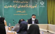 رونمایی از سامانه آموزشگاه‌های آزاد هنری کشور