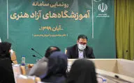 رونمایی از سامانه آموزشگاه‌های آزاد هنری کشور