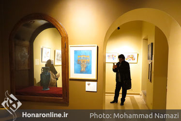 مراسم اهدای لوح به شرکت کنندگان نمایشگاه آینه دار دوران