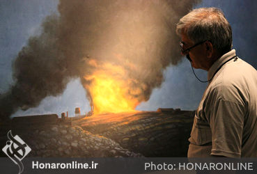 نمایشگاه نقاشی‌های علی اکبر جهانگرد در گالری ساربان