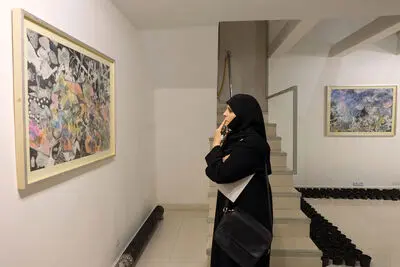 افتتاحیه نمایشگاه آثار شیرین ملت گهر در گالری آران