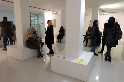 افتتاحیه نمایشگاه آثار شیرین ملت گهر در گالری آران
