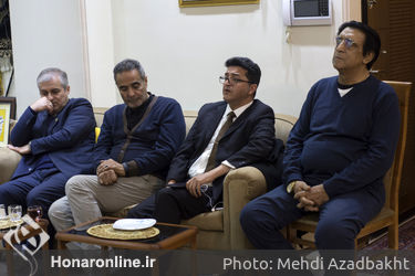 عیادت و تجلیل از استاد موسیقی عبدالوهاب شهیدی