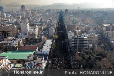 مراسم تشییع و اقامه نماز رهبری بر پیکر سردار بزرگ سپهبد شهید حاج قاسم سلیمانی و شهیدان مقاومت