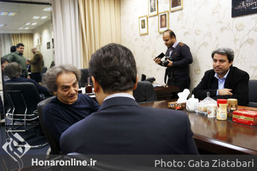بازدید سید محمد مجتبی حسینی از تمرینات ارکستر سمفونیک تهران