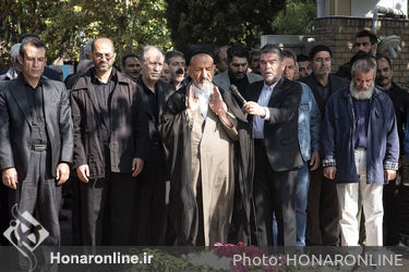مراسم تشییع پیکر اسماعیل نظری در خانه هنرمندان