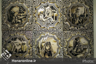 نمایشگاه "طهران در قاب کاشی" در خانه هنرمندان ایران