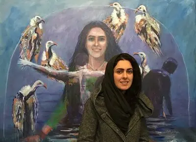 احساس انسان‌‌ها روی بوم یک نقاش / روایت مریم ایران‌پناه از نمایشگاه "گوتِس اُمِن" در گالری دلگشا 
