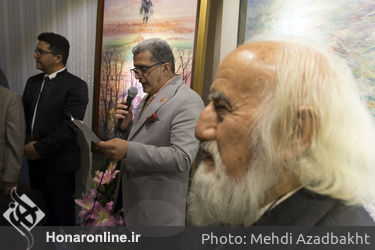 مراسم رونمایی از تندیس استاد حسین محجوبی