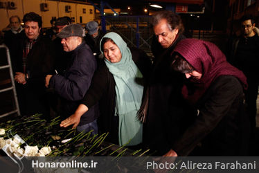 استقبال از پیکر رکن الدین خسروی در فرودگاه امام خمینی‎