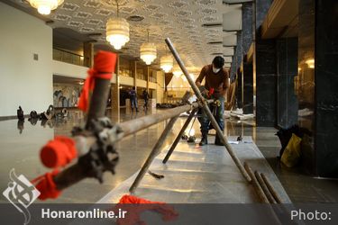 تحویل آثار هشتمین دوسالانه مجسمه‌سازی تهران در تالار وحدت