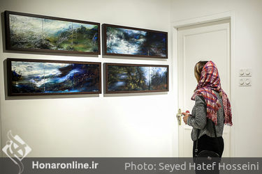 نمایشگاه نقاشی شکوفه کریمی در گالری خط سفید 