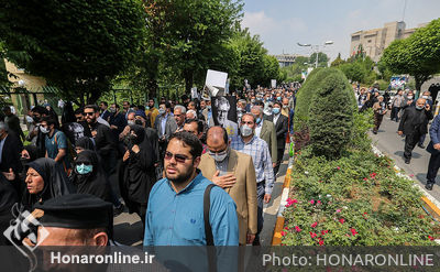 تشیع پیکر هنرمند انقلابی حاج نادر طالب‌زاده