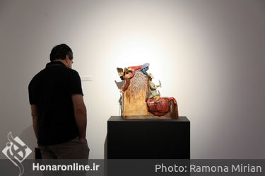 نمایشگاه آثار بهزاد اژدری در گالری اعتماد باغ نگارستان