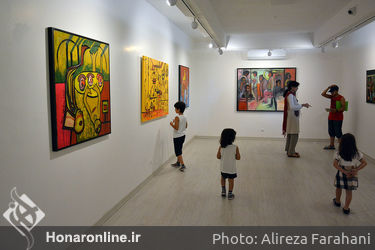نمایشگاه نقاشی های هانی نجم در گالری دید