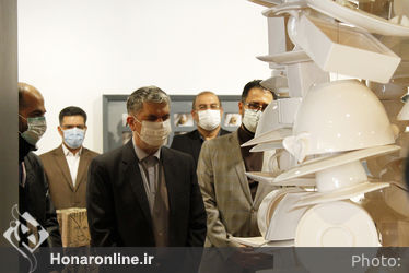 بازدید وزیر فرهنگ و ارشاد اسلامی از یازدهمین دوسالانه سرامیک
