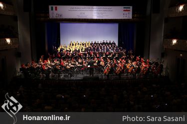 کنسرت مشترک ارکستر سمفونیک تهران و ارسکتر فستیوال راونا به رهبری ریکاردو موتی در تالار وحدت