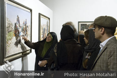 نمایشگاه نقاشی رحیم نوه سی در گالری فرهنگسرای نیاوران