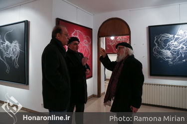 نمایشگاه نقاشی علی ندایی در گالری آتبین