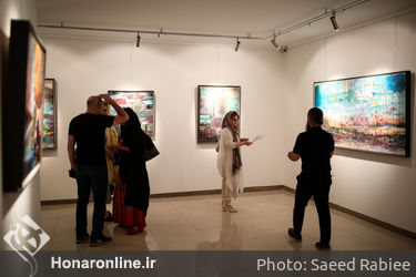 نمایشگاه نقاشی‌های سامان فرهنگی در گالری آتبین