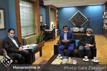 دیدار نماینده وزارت فرهنگ و رهبر ارکستر لبنان با سیدمحمدمجتبی حسینی