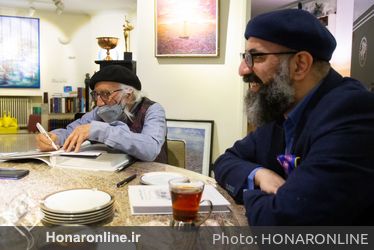 دیدار نوروزی وزیر فرهنگ و ارشاد اسلامی با «نقاش بهشت»