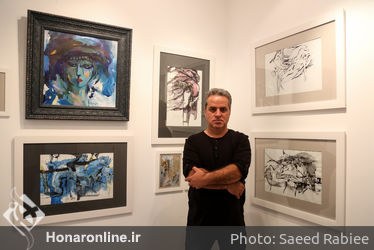 افتتاحیه نمایشگاه طراحی و تصویرسازی‌های پرویز لطف‌الهی در گالری ویستا پلاس