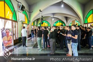 مراسم تشییع پیکر سعید کنگرانی در بهشت زهرا
