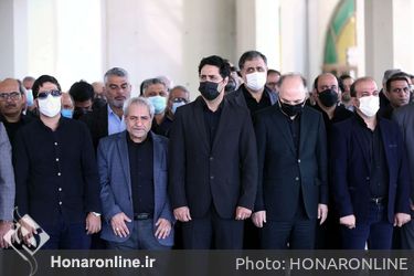 مراسم تشییع پیکر زنده‌یاد «عبدالرحیم سیاهکارزاده» مدیر فقید موسسه توسعه هنرهای تجسمی معاصر