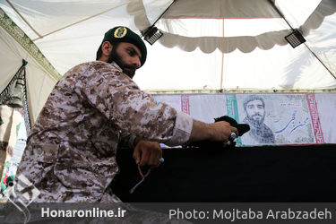 مراسم تشییع پیکر مطهر شهید حججی