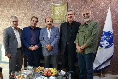 حضور سعید سلطانی در موسسه هنرمندان پیشکسوت