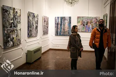 افتتاحیه نمایشگاه نقاشی های سروناز سلطانی در گالری موزه هنرهای زیبا