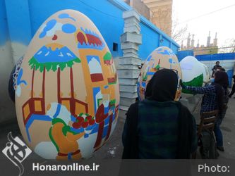  رنگ آمیزی تخم مرغ های نوروزی (2)