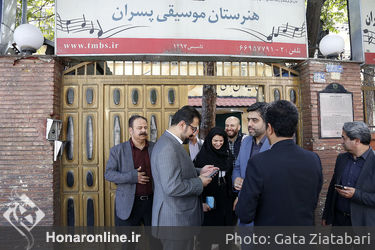 بازدید سید محمد مجتبی حسینی از هنرستان موسیقی پسران 