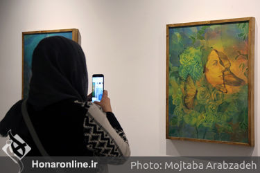 افتتاحیه نمایشگاه نقاشی های حسن مرشد در گالری هپتا