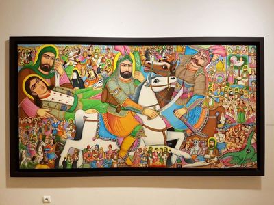 Iranian artist says teahouse paintings appeal to foreign tourists  