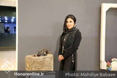 بازدید احمد مسجد جامعی از نمایشگاه "ذهن و احساس"  در پردیس ملت