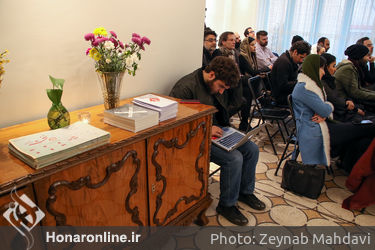 شکان زهرایی پنجمین روز نشست "هفته هنر تیر " در کافه گودو یاس