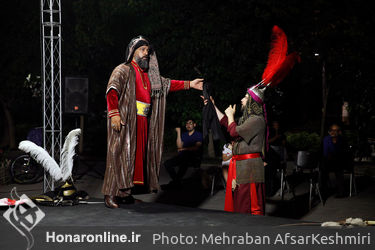 مجلس تعزیه با عنوان «شبیه‌خوانی در پهنه» 