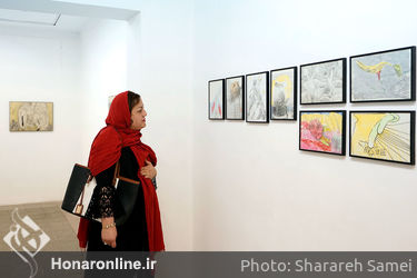 افتتاحیه نمایشگاه نقاشی های ندا زارع در گالری امکان