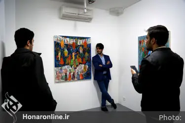 افتتاحیه نمایشگاه نقاشی‌های آنه محمد تاتاری در گالری اعتماد