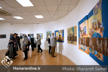 افتتاحیه نمایشگاه گروهی نقاشی انجمن نقاشان ایران در خانه هنرمندان 
