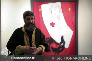 نمایشگاه نقاشی پشت شیشه بهرام دبیری درگالری گلستان
